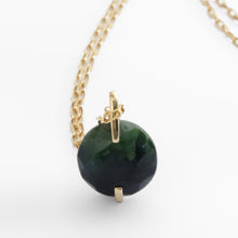 Load image into Gallery viewer, Jade Round Pendant Necklace