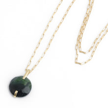 Load image into Gallery viewer, Jade Round Pendant Necklace
