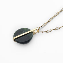 Load image into Gallery viewer, Jade Round Pendant Necklace