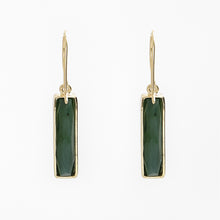 Load image into Gallery viewer, Jade Bar Pendant Earrings