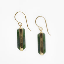 Load image into Gallery viewer, Jade Bar Pendant Earrings