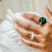 Load image into Gallery viewer, Jade Round Faceted Ring