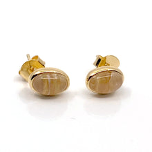 Load image into Gallery viewer, Vida Citrine Oval Stud Earrings