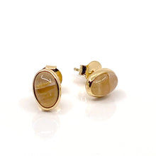 Load image into Gallery viewer, Vida Citrine Oval Stud Earrings