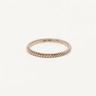 Cosmo Single Twisted Gold Plated Ring