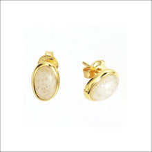 Load image into Gallery viewer, Eska Glacier Oval Stud Earrings