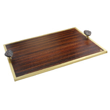 Load image into Gallery viewer, LUNA Pebble Handle Wooden Tray