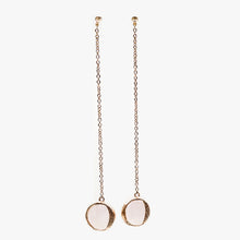 Load image into Gallery viewer, LUNA Rose Chain Pendant Earrings