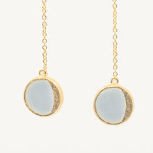 Load image into Gallery viewer, LUNA Chain Pendant Earrings
