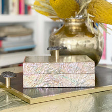 Load image into Gallery viewer, LUNA Pebble Handle Box - Upcycled Abalone

