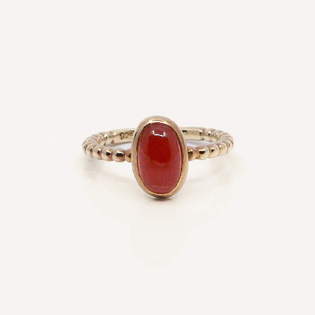 Magic Rouge Gold Oval Stack Ring