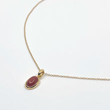Load image into Gallery viewer, Magic Rouge Red Jasper Oval Pendant Necklace
