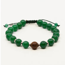 Load image into Gallery viewer, Single Chunky Combo Bead Bracelet - Jade & Wood