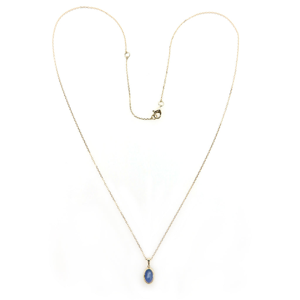 Sumba Oval Sapphire Pendant Necklace