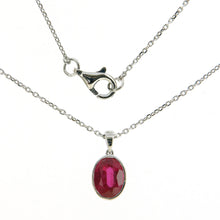 Load image into Gallery viewer, Tugu Oval Ruby Pendant Necklace