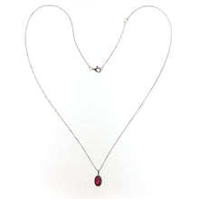 Load image into Gallery viewer, Tugu Oval Ruby Pendant Necklace