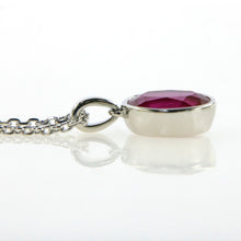 Load image into Gallery viewer, Tugu Oval Ruby Pendant Necklace