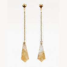 Load image into Gallery viewer, Vida Citrine Drop Pendant Earrings
