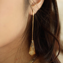 Load image into Gallery viewer, Vida Citrine Drop Pendant Earrings
