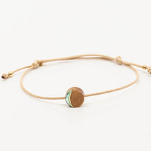 Load image into Gallery viewer, Vida Driftwood Moon Cord Bracelet
