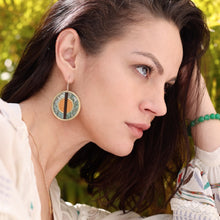 Load image into Gallery viewer, Vida Round Pendant Earrings