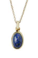 Load image into Gallery viewer, Zayah Lapis Lazuli Oval Necklace
