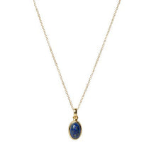 Load image into Gallery viewer, Zayah Lapis Lazuli Oval Necklace