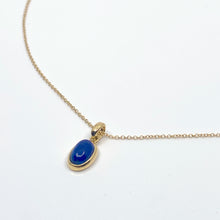 Load image into Gallery viewer, Zayah Lapis Lazuli Oval Necklace