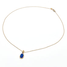 Load image into Gallery viewer, Zayah Lapis Lazuli Oval Necklace
