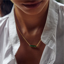 Load image into Gallery viewer, Jade Bar Pendant Necklace
