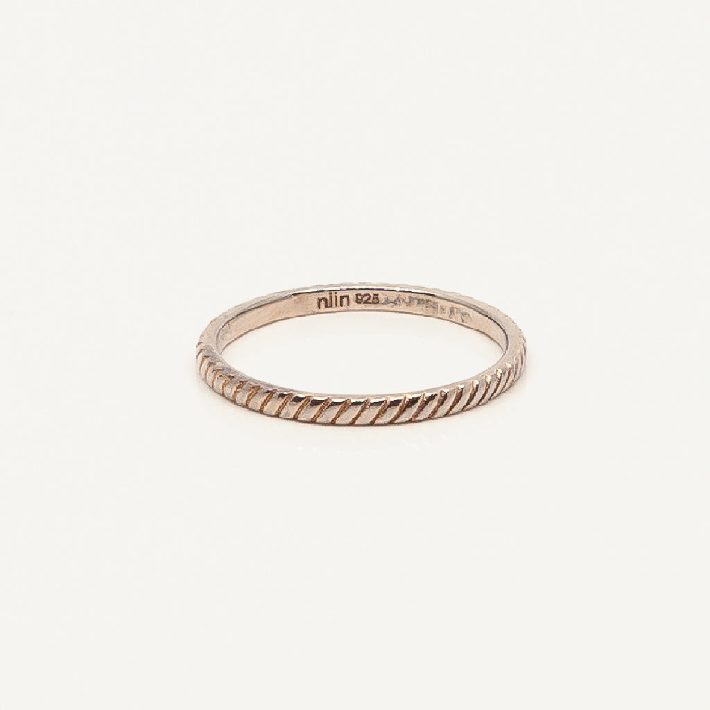 Cosmo Single Twisted Gold Plated Ring
