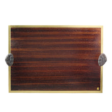 Load image into Gallery viewer, LUNA Pebble Handle Wooden Tray
