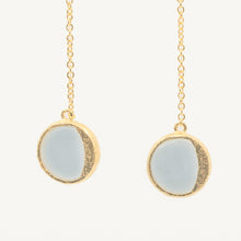 Load image into Gallery viewer, LUNA Chain Pendant Earrings
