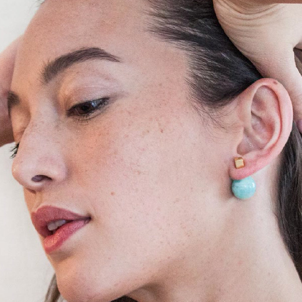 Vida Amazonite Duo Earrings