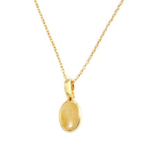 Load image into Gallery viewer, Vida Citrine Oval Pendant Necklace
