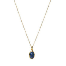 Load image into Gallery viewer, Zayah Lapis Lazuli Oval Necklace
